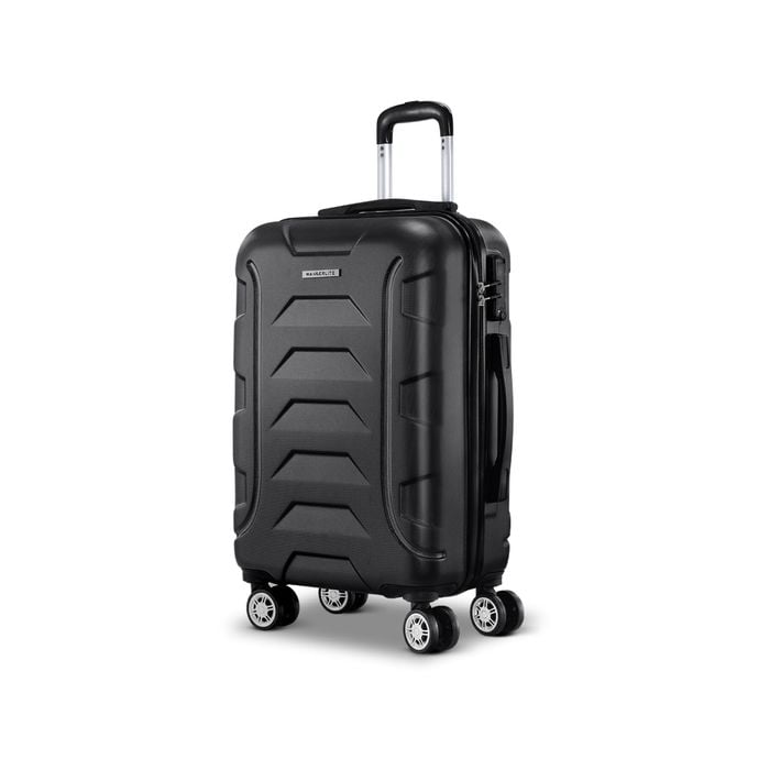 Wanderlite 20" 55cm Luggage Trolley Travel Suitcase Set Hard Case Lightweight Strap