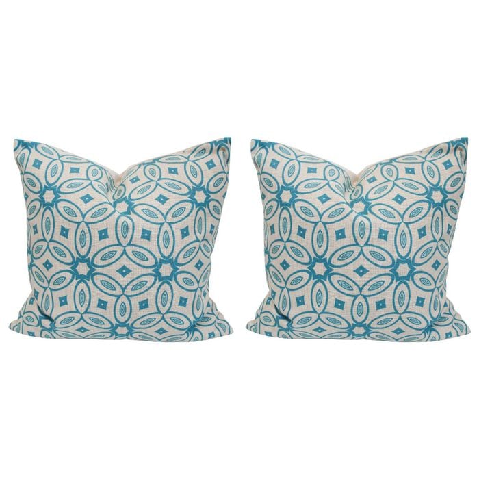 2PK LVD Cushion Flower Circle Home/Lounge Decor 50cm Square