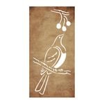Strol 1800 x 900mm Kereru Corten Steel SereneScreen