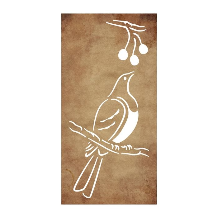 Strol 1800 x 900mm Kereru Corten Steel SereneScreen