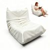 Caterpillar Floor Sofa Vegan Leather Comfortable One-piece Foam Lazy Lounge Armless Sofa