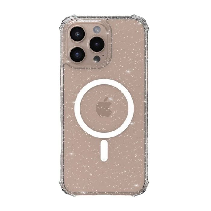 X-One Dropguard Pro Impact Protection Case for iPhone 16 Pro Max - Glitter Clear
