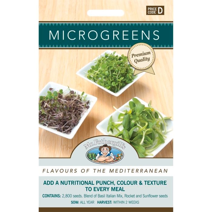 Mr Fothergill's Microgreens Flavours of The Mediterranean Seeds