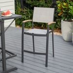 Mimosa 78 x 132cm Italica Aluminium Bar Chair