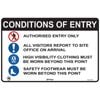 Pinnacle Signage 600 x 400mm Conditions Of Entry Sign