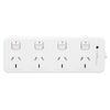 HPM White 4 Outlet Switched Powerboard With Surge Protection