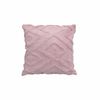 Diamond Texture Filled Cushion Square - 45cm x 45cm Dusty Pink
