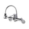 Quoss Chrome Reno Transformer Cobra Flex Single Flick Mixer With 1/2" Male Fittings
