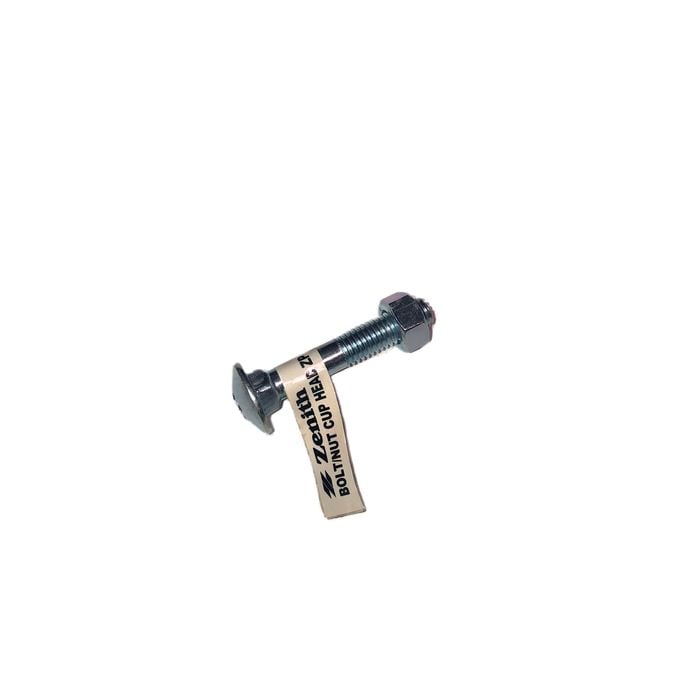 Zenith M6 x 20mm Zinc Plated Bolt And Nut Coach Head