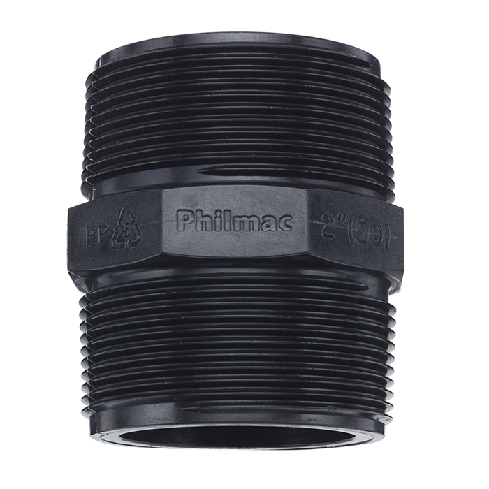 Philmac 2" BSP Thread Pipe Nipple