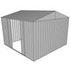 Build-a-Shed 3.0 x 3.0 x 2.3m Gable Double Sliding Side Door Shed - Zinc