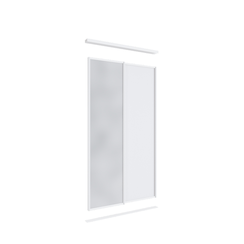 2100 x 1200mm 1 Mirror 1 Melamine 2 Door Combo Package