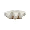 Decorative 53cm Resin Clam Shell/Trinket Decor XL - White/Beige