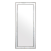 Elegant Collections Medium Antique Silver Beaded Mirror