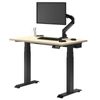 Desky Dual Mini Sit Stand Desk Matte Black Frame 80cm