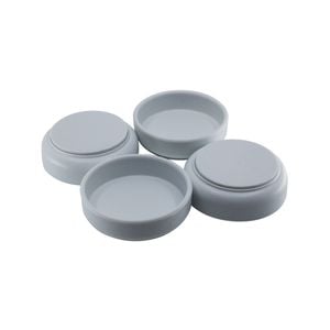 Surface Gard 60mm White Non-slip Castor Cup - 4 Piece 