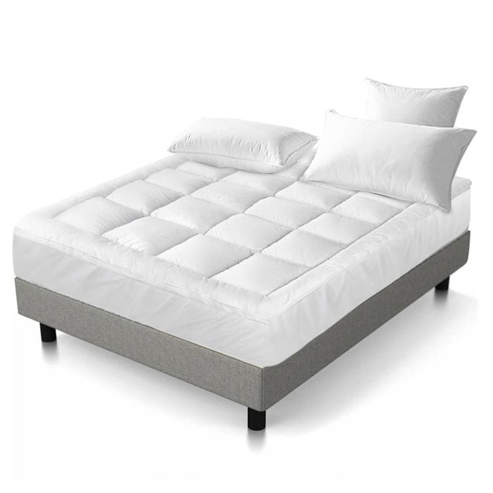 Giselle 5cm Pillowtop Topper 1000gsm 45cm Deep Pocket Double