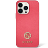 GUESS 4G Diamond Smooth Case For IPhone 15 Pro - Matallic Pink