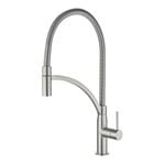 Mondella WELS 5 Star 6L/min 35mm Brushed Nickel Resonance Side Lever Pull Down Sink Mixer