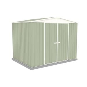 Absco Sheds 3.00mW x 2.18mD x 2.30mH Pale Eucalypt Double Door Highlander Garden Shed 