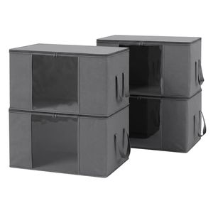 Artiss Blanket Storage Bags Box X4 84L Grey