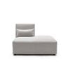 Foret 1pc Sofa Modular Extension Lounge Couch Fabric Right Seater Chaise Ottoman Beige