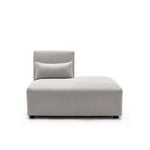 Foret 1pc Sofa Modular Extension Lounge Couch Fabric Right Seater Chaise Ottoman Beige