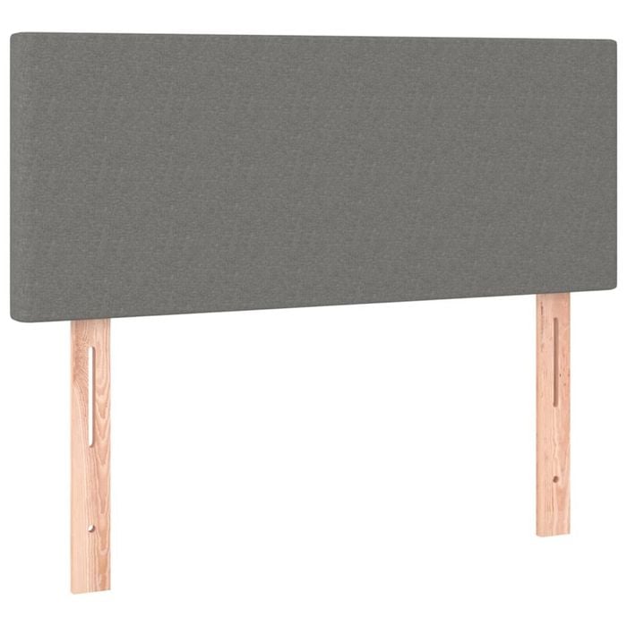 vidaXL Headboard Bedroom Furniture Bed Header Bedhead Dark Grey 100 cm Fabric