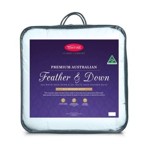 Tontine 50/50 Australian Feather And Down Quilt Duvet All Seasons Doona King