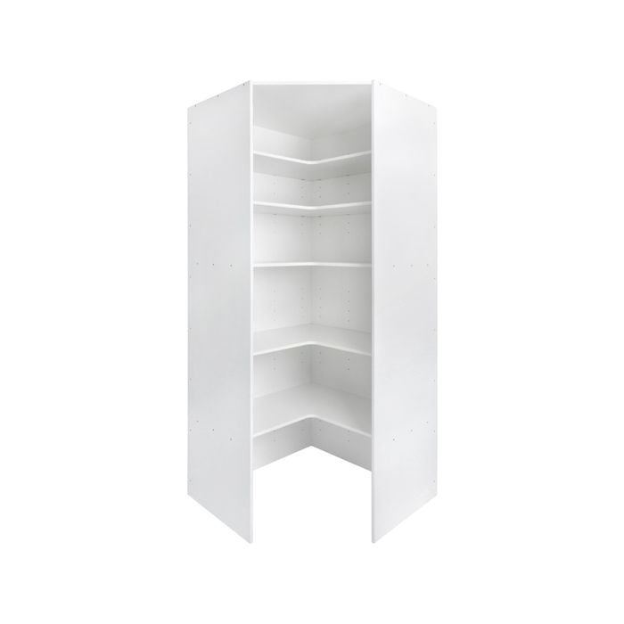 Kaboodle Kitset 1000mm White Pantry Corner Carcass