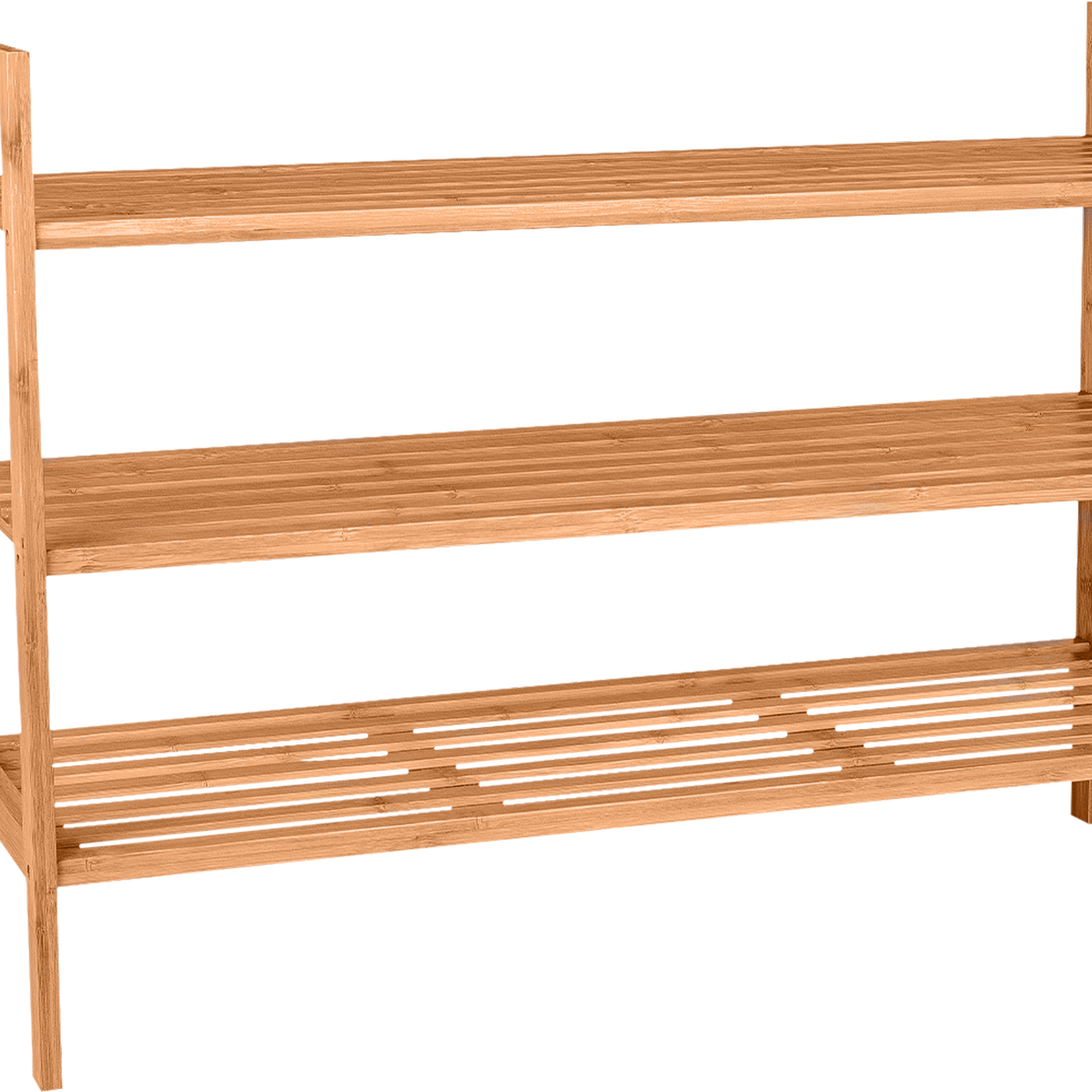 Flexi Storage Living 70 x 26 x 50cm Bamboo Stackable Shoe Rack