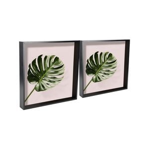 Nicola Spring Acrylic 3D Deep Box Photo Frames - 16" x 16"  - Black - Pack of 2