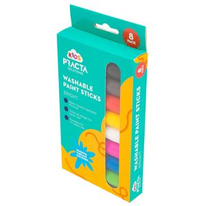 Practa Kids Bright Washable Paint Sticks - 8 Pack