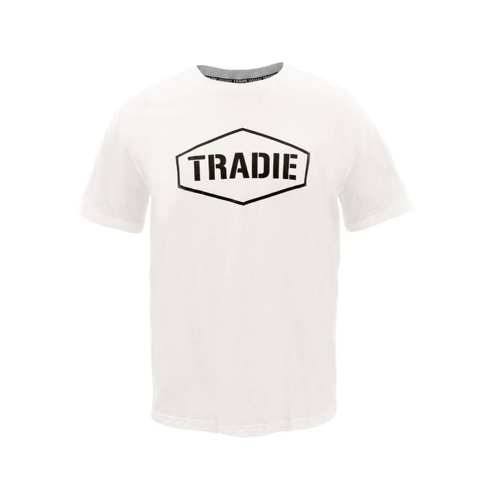Tradie White Tee - Large