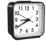 Small Analog Alarm Clock, Silent No Ticking, Snooze, Luminous, Easy Set