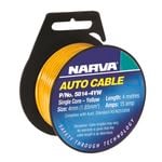 Narva Cable Single Core 15amp  4mmx 4m  Yellow