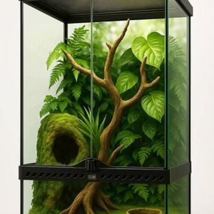 Deluxe Reptile Terrarium 30cm X 30cm X 60cm