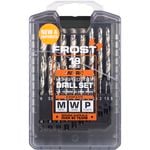 Frost 19 Piece HSS Metric Jobber Drill Set