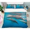 3D Ocean Dolphin 27 Bed Pillowcases Quilt Queen Size