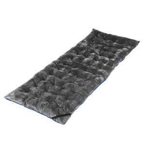 Costway 190CM Camping Cot Outdoor Pads Traveling Cot-Grey