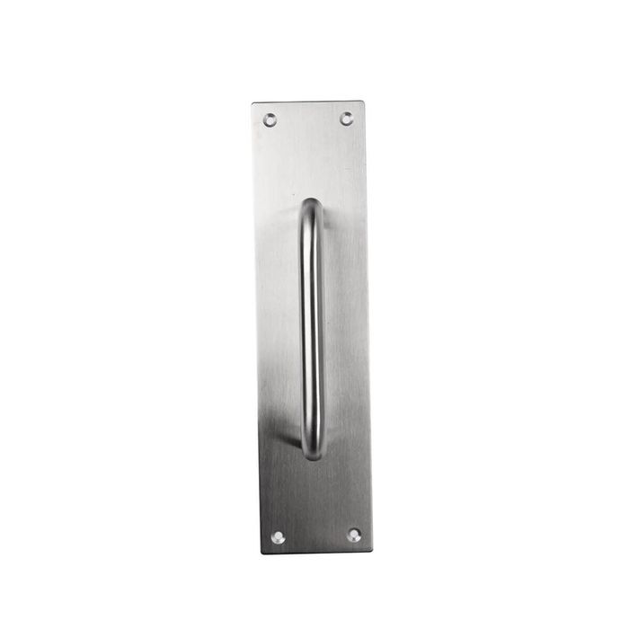 Lemaar 300 x 65 x 1.5mm Satin Stainless Steel D Pull On Plate
