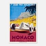 Galrie Monaco Grand Prix 1935 Vintage Racing Poster Perfect for Collectors Artwork, Poster Only, A1 60 x 84cm (23 x 33inch)