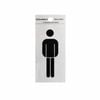 Sandleford 100 x 50mm Mens Symbol Silver Self Adhesive Sign