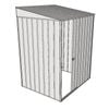 Build-A-Shed 1.2 x 1.5 x 2.0m Skillion Single Sliding Side Door Shed - Zinc