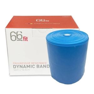 Dynamic Resistance Band 46m Roll - Premium Exercise Bands for Rehabilitation & Fitness - X-Firm - Blue