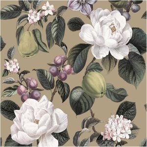 Large Flowers Gilver, Wallpaper 10.05m x 53cm Wallpaper Boutique