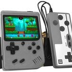 TEGAL Built-in 500 Epic Games Handheld Retro Gameboy Console 2 Players Grey