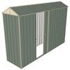 Build-a-Shed 0.8 x 3 x 2.1m Gable Single Sliding Side Door Shed - Green