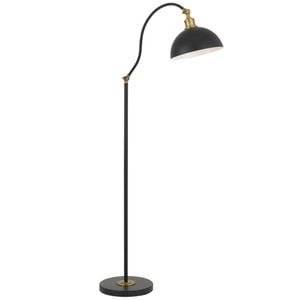 Telbix Brevik Modern Standing Floor Lamp Light Metal Black Satin