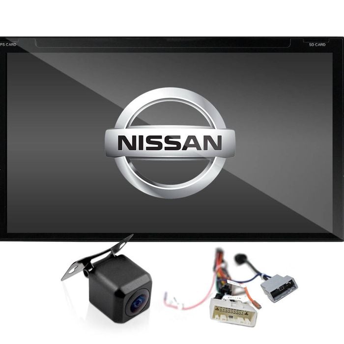 Elinz Nissan 7" In Dash Head Unit DVD Player Double Din Octa Core Android 10 GPS WiFi Reverse Camera Car Stereo T2